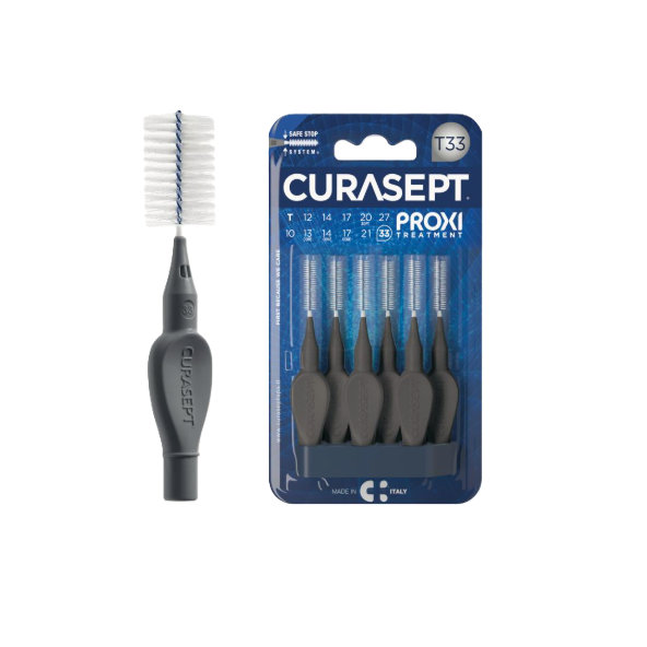 CURASEPT PROXI T33 medzizubné kefky antracid 6 ks