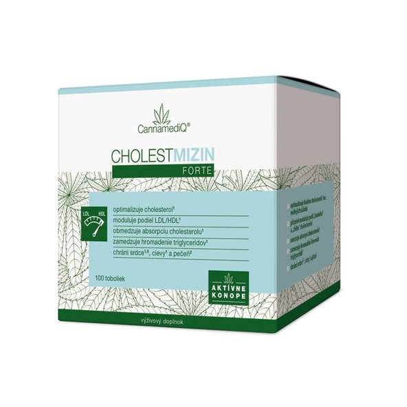 CannamediQ Cholestmizin Forte pre optimálnu hladinu cholesterolu v krvi 100cps