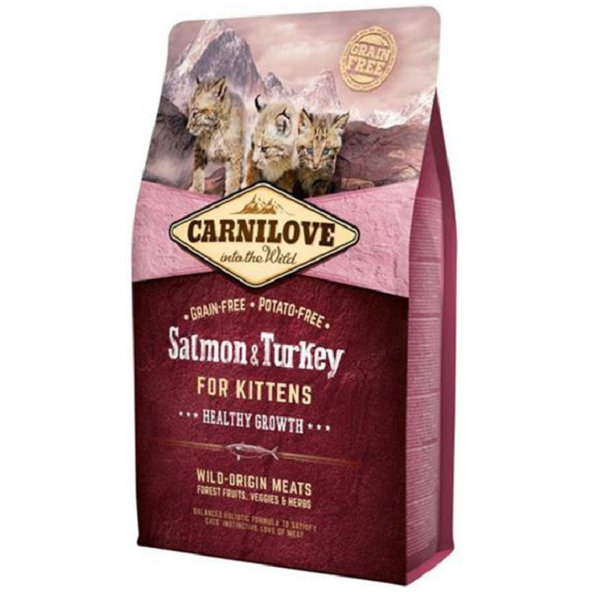 Carnilove cat Grain Free Kitten Salmon & Turkey granule pre mačiatka 2kg