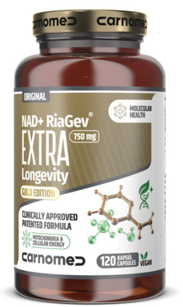 CarnoMed NAD+ RiaGev EXTRA Longevity 120mg kúpite na Najlekaren.eu