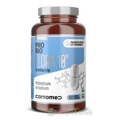 CarnoMed PROBIO Flora 10x probiotikum na podporu imunity (10 kmeňov bakteriálnych kultúr) 90cps