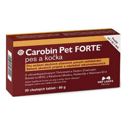 Carobin Pet FORTE na úpravu črevnej absorpcie pre psov a mačky 30 tabliet