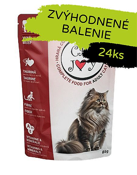 Cat Joy kapsička Beef 24 x 85 g