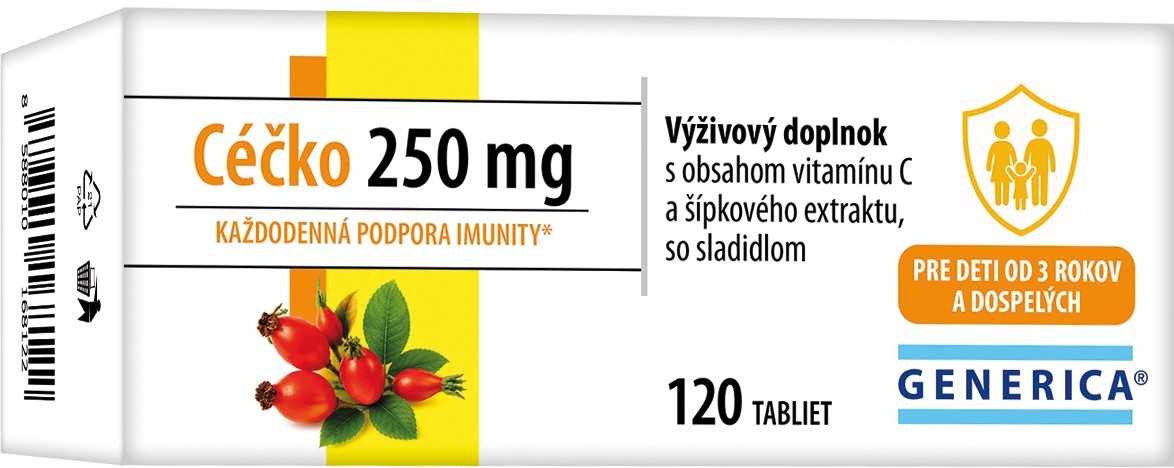 GENERICA Céčko 250 mg 120 tabliet