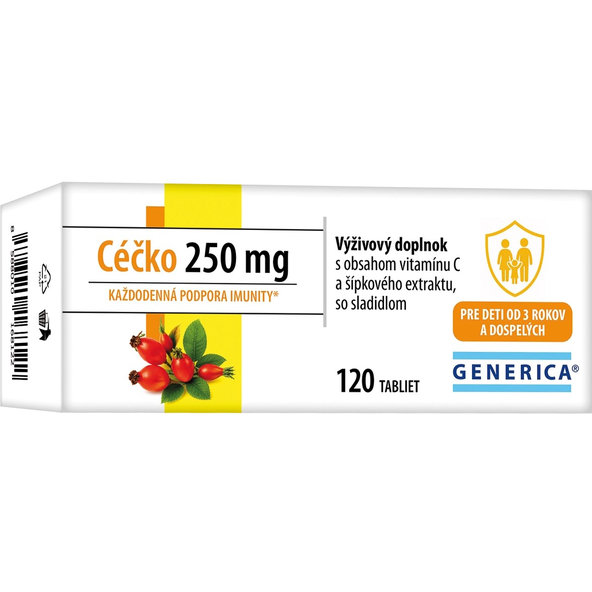 GENERICA Céčko 250 mg 120 tabliet