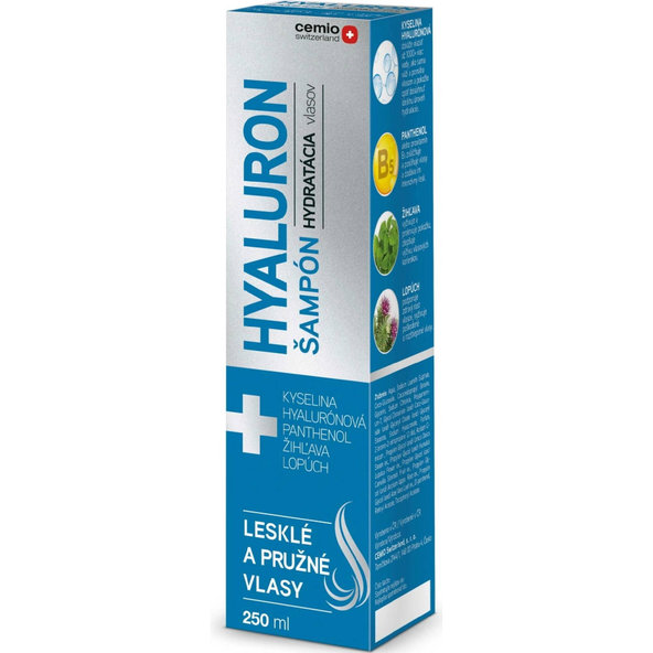 Cemio Hyaluron šampón pre hydratáciu vlasov 250 ml