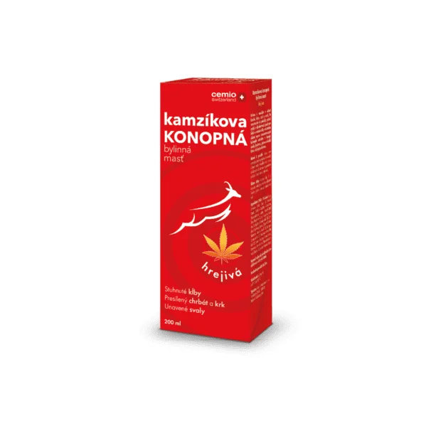 Cemio Kamzíkova konopná masť hrejivá 200 ml