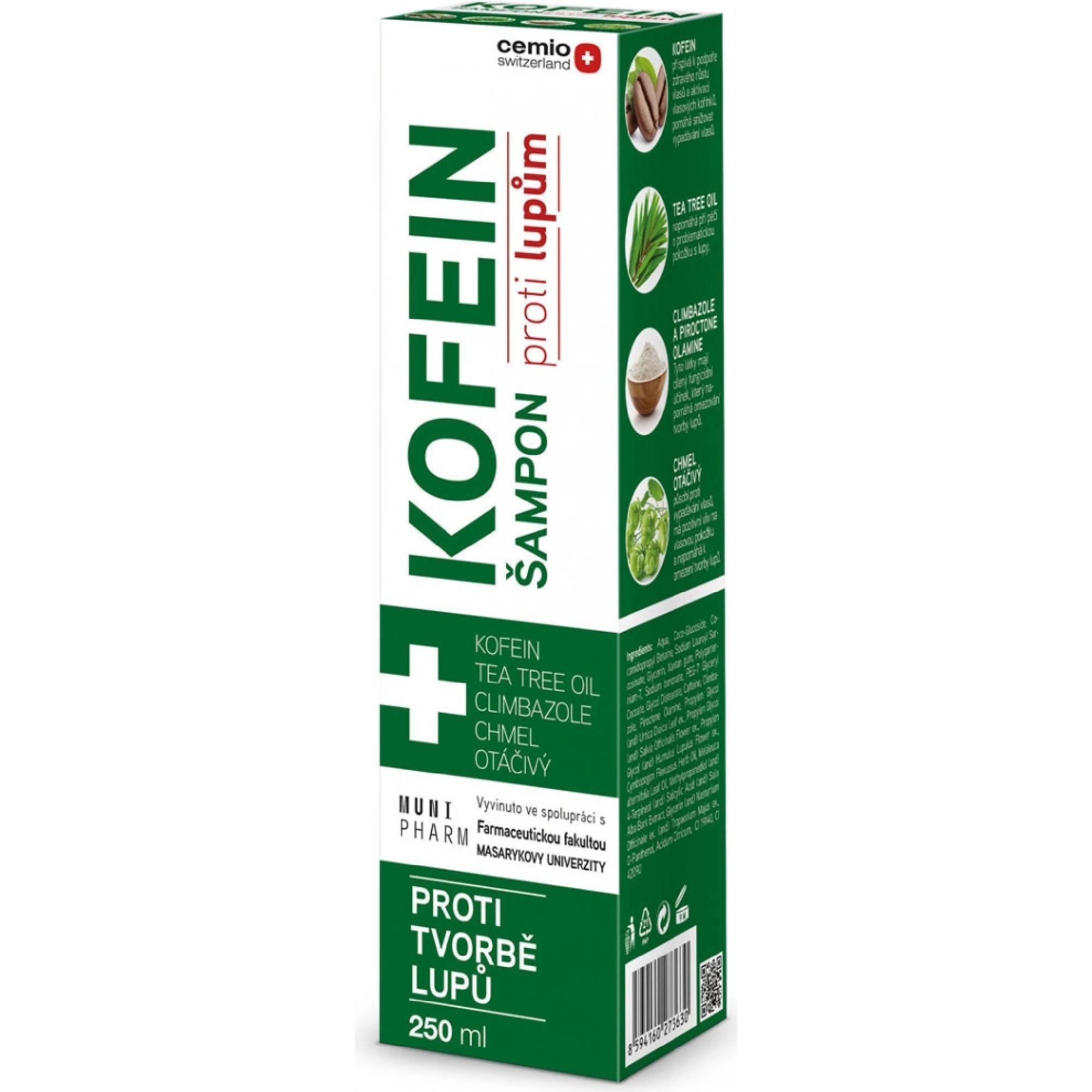 Cemio Kofein šampón proti lupinám 250 ml kúpite na Najlekaren.eu