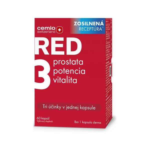 Cemio RED3 prostata potencia vitalita 60 kapsúl