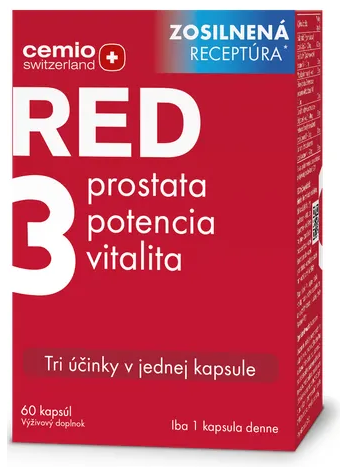 Cemio RED3 prostata potencia vitalita 60 kapsúl kúpite na Najlekaren.eu