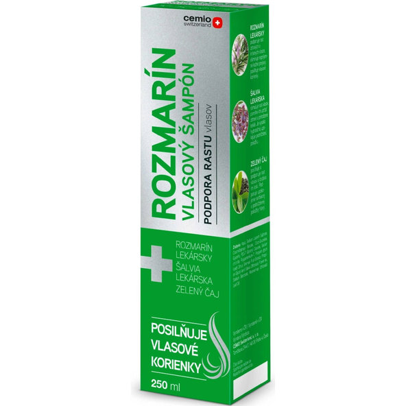 Cemio Rozmarín vlasový šampón podpora rastu vlasov 250 ml