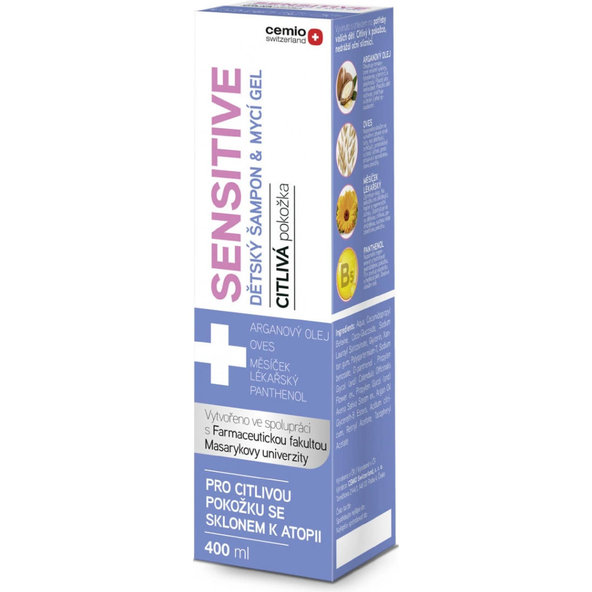 Cemio Sensitive Detský šampón & umývací gél citlivá pokožka 400 ml