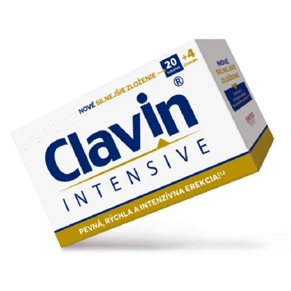 Clavin INTENSIVE na zvýšenie intenzity sexuálneho zážitku 20+4 zadarmo (24tbl)