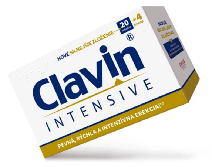 Clavin INTENSIVE na zvýšenie intenzity sexuálneho zážitku 20+4 zadarmo (24tbl)