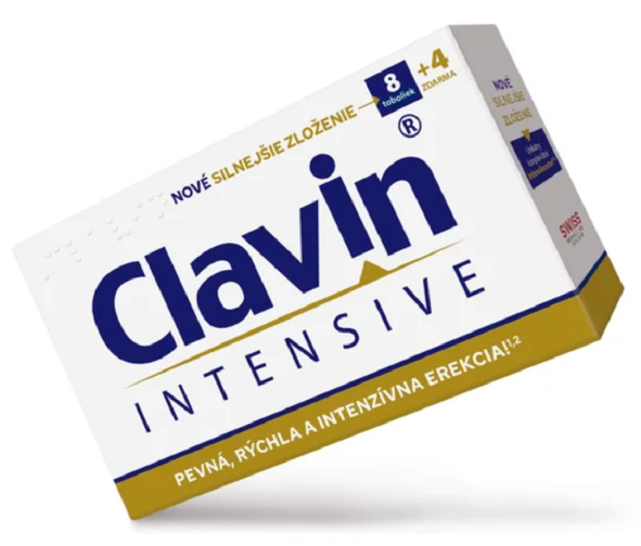 Clavin INTENSIVE na zvýšenie intenzity sexuálneho zážitku 8+4tbl (12tbl)