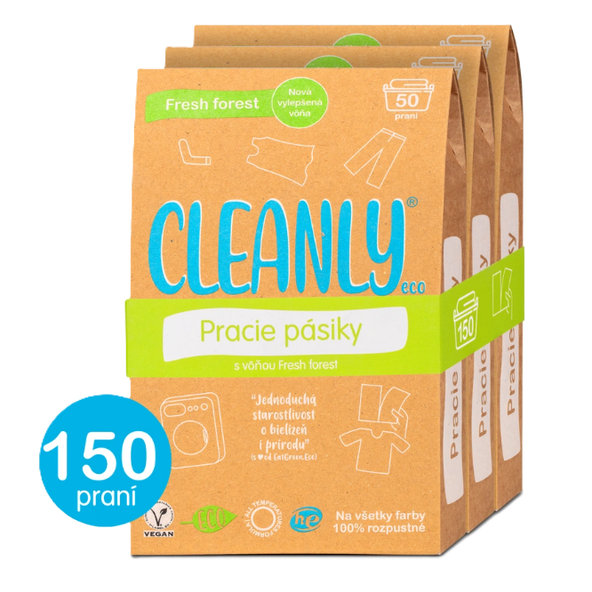 CleanlyEco Pracie pásiky Fresh Forest 150 praní