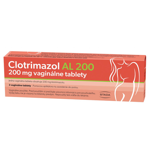 Clotrimazol AL 200 vaginálne tablety 200mg/3tbl