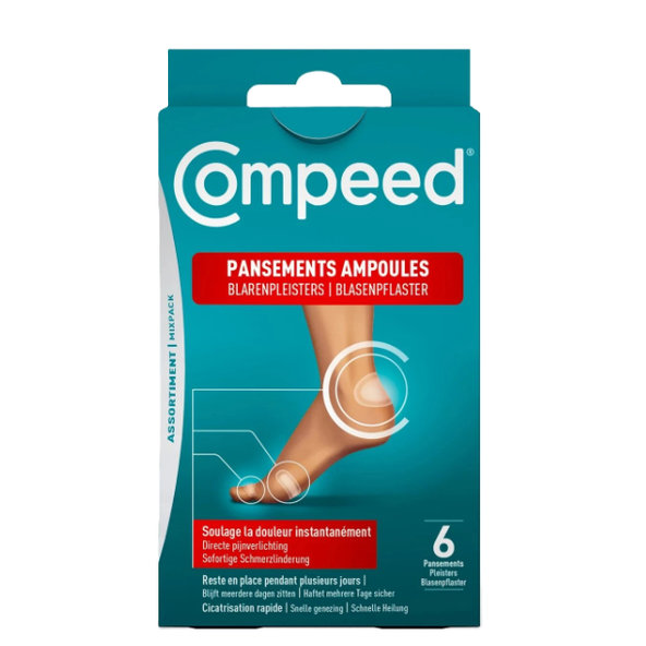 Compeed NÁPLASŤ na pľuzgiere na nohách MALÁ 6ks