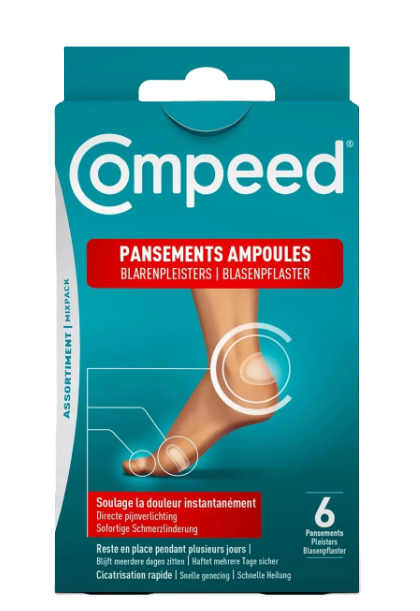 Compeed NÁPLASŤ na pľuzgiere na nohách MALÁ 6ks kúpite na Najlekaren.eu