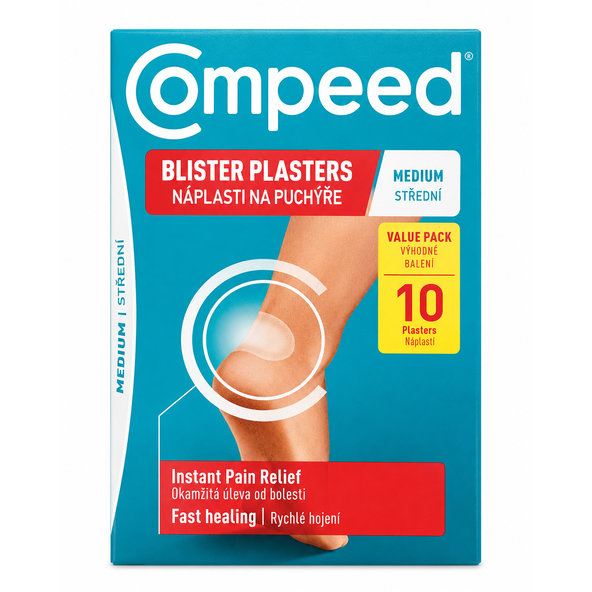 Compeed gélová náplasť na pľuzgiere, 10 ks