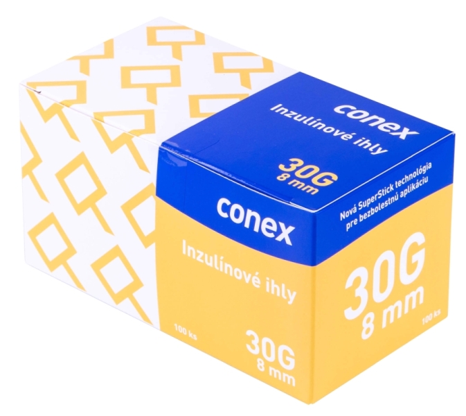 Conex inzulínové ihly 30G 8 mm 100 ks