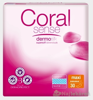 Coral Sense Maxi vložky inkontinenčné 30 ks kúpite na Najlekaren.eu