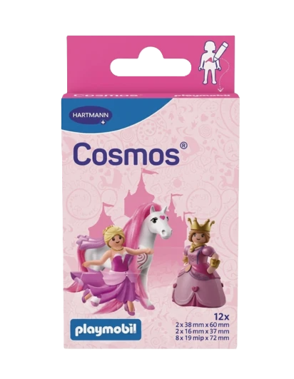 Cosmos Playmobil Princess vodeodolné detské náplasti 12 ks