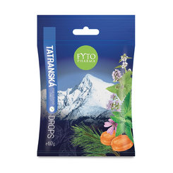 Fytopharma Cukríky tatranská priedušková zmes 60g