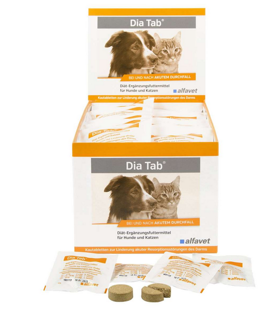 DIA TAB žuvacie tablety pre psy a mačky 60 ks