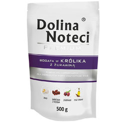 DOLINA NOTECI PREMIUM kapsička pre psy - králik s brusnicami 500g