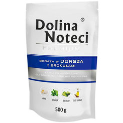 DOLINA NOTECI PREMIUM kapsička pre psy - treska s brokolicou 500g