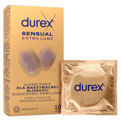 DUREX Sensual Extra Lube kondóm 10ks