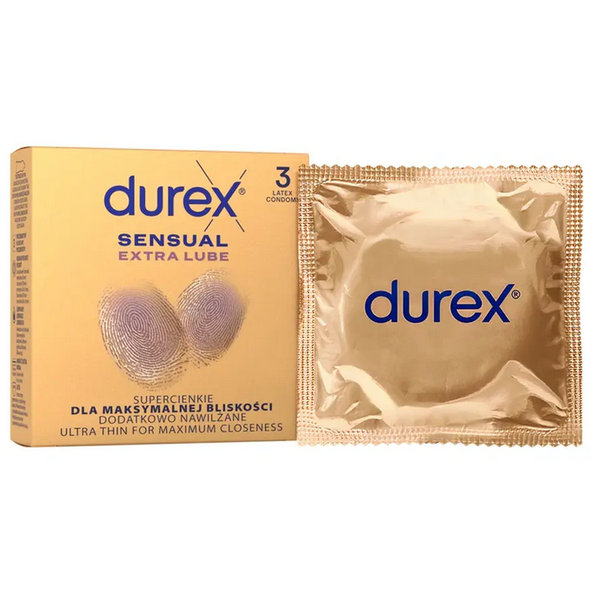 DUREX Sensual Extra Lube kondómy 3ks