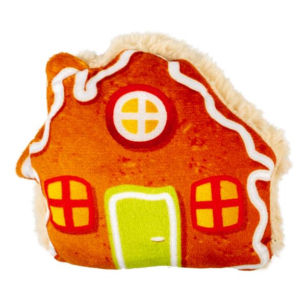DUVO+ Vianočný perník s catnipom domček hračka pre mačky 9x10,5x3cm