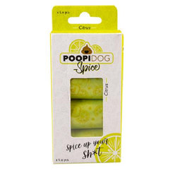 DUVO+ vrecká na zber psích výkalov s potlačou a vôňou citrusov, 4ks roliek