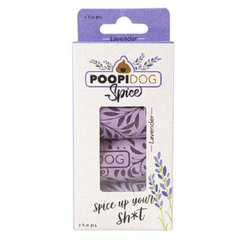 DUVO+ vrecká na zber psích výkalov s potlačou a vôňou levandule, 4ks roliek