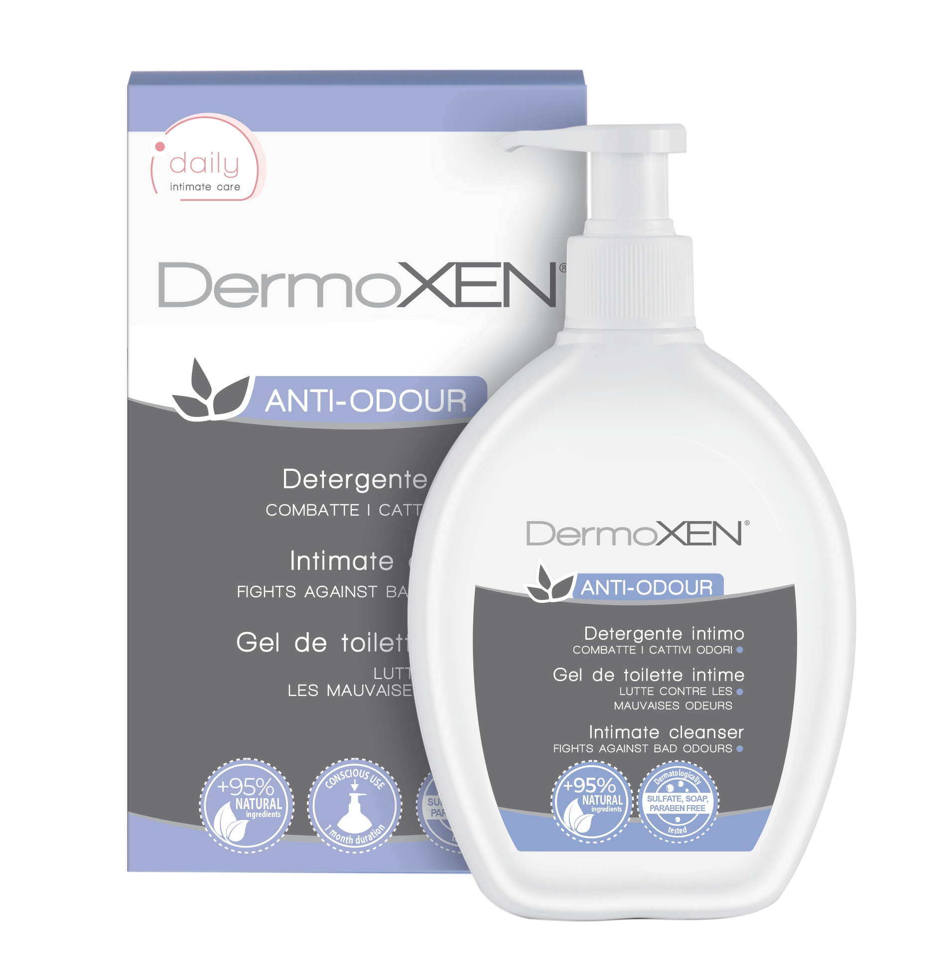 DermoXEN ANTI-ODOUR FRESH intímny čistiaci gél pre ženy 200 ml
