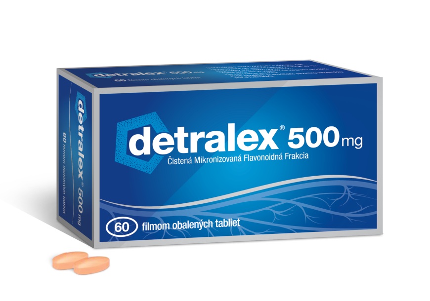DETRALEX 500 mg ťažké, boľavé, opuchnuté nohy 60 tabliet