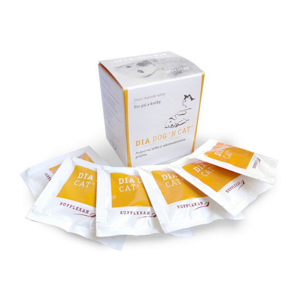 Dia Dog & Cat žuvacie tablety proti hnačke pre psy a mačky 6tbl