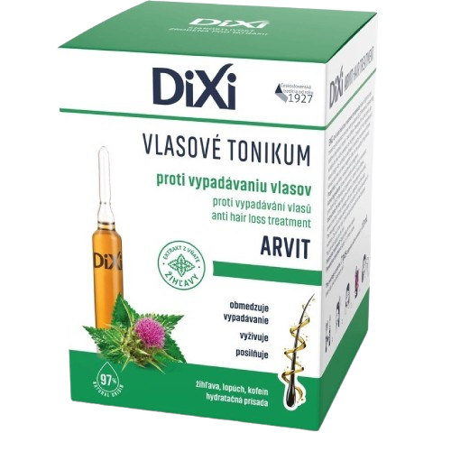 Dixi vlasové tonikum Arvit proti vypadávaniu vlasov 7 x 10 ml