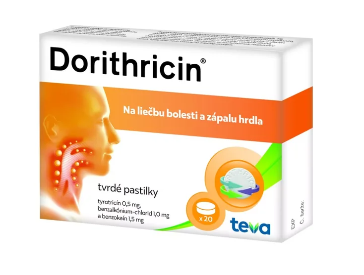 DORITHRICIN Mentol 20 tvrdých pastiliek kúpite na Najlekaren.eu