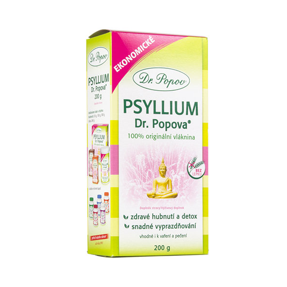 Psyllium Dr. Popova - rozpustná vláknina 200g