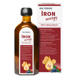 Dr. Theiss Kids IRON Energy sirup (železo + vitamín D3 + vitamíny) 250ml