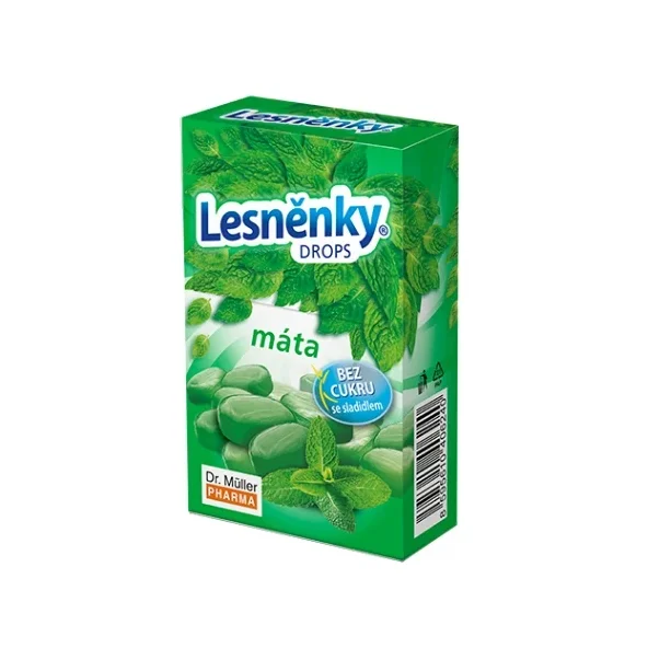 Dr. Müller Lesněnky Mäta, pastilky bez cukru so sladidlom 38 g