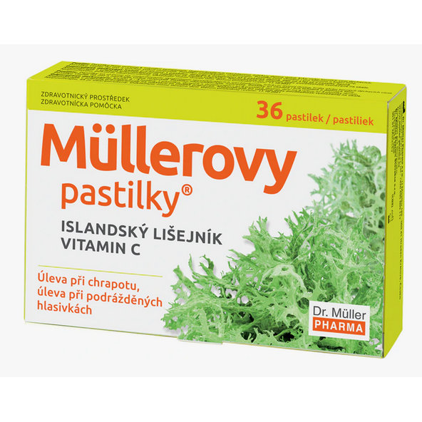 Dr. Müller pastilky s islandským lišajníkom a vitamínom C 36 ks