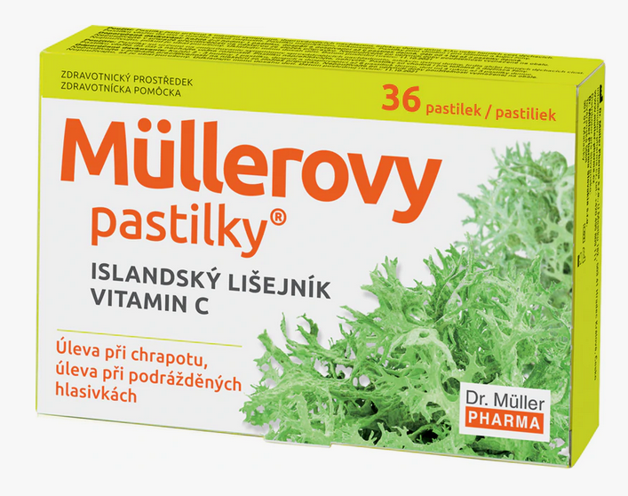 Dr. Müller pastilky s islandským lišajníkom a vitamínom C 36 ks