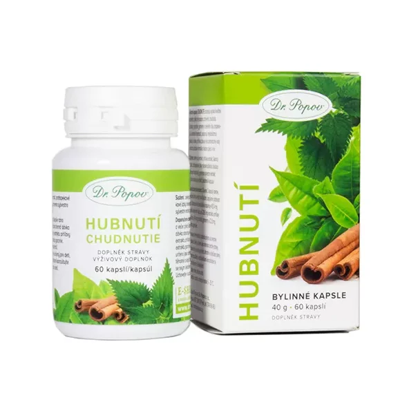 Dr. Popov Bylinné kapsuly CHUDNUTIE 60ks