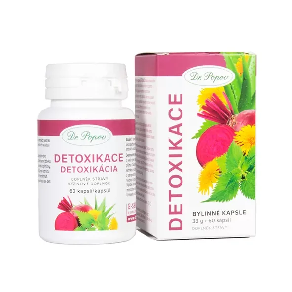 Dr. Popov Bylinné kapsuly DETOXIKÁCIA 60ks