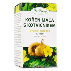 Dr. Popov KOREŇ MACA S KOTVIČNÍKOM 60cps