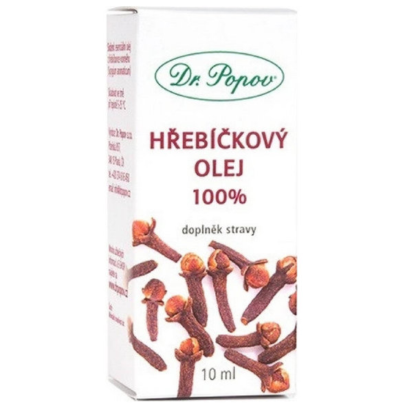 Dr. Popov Klinčekový olej 100 % z klinčekovca vonného 10ml